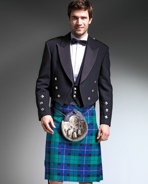 Prince Charlie Outfit- Black Highland Evening Jacket - HIRE5 Menswear