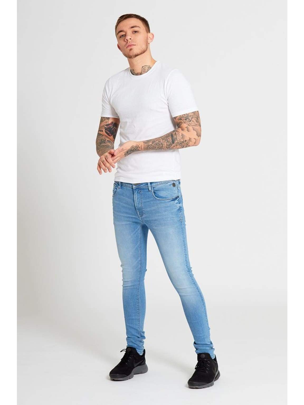 Faded-blue eco-friendly jean Tokyo fit - Skinny | Le 31 | Shop Men's Skinny  & Super Skinny Jeans Online | Simons