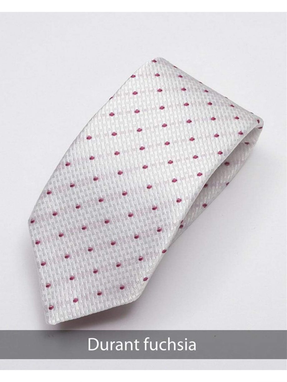 Heirloom Durant Mens Fuchsia Dotted Tie - Accessories