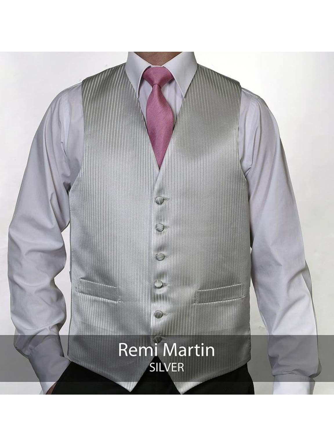 Heirloom Remi Martin Mens Silver Luxury 100% Wool Tweed Waistcoat - 34R - WAISTCOATS