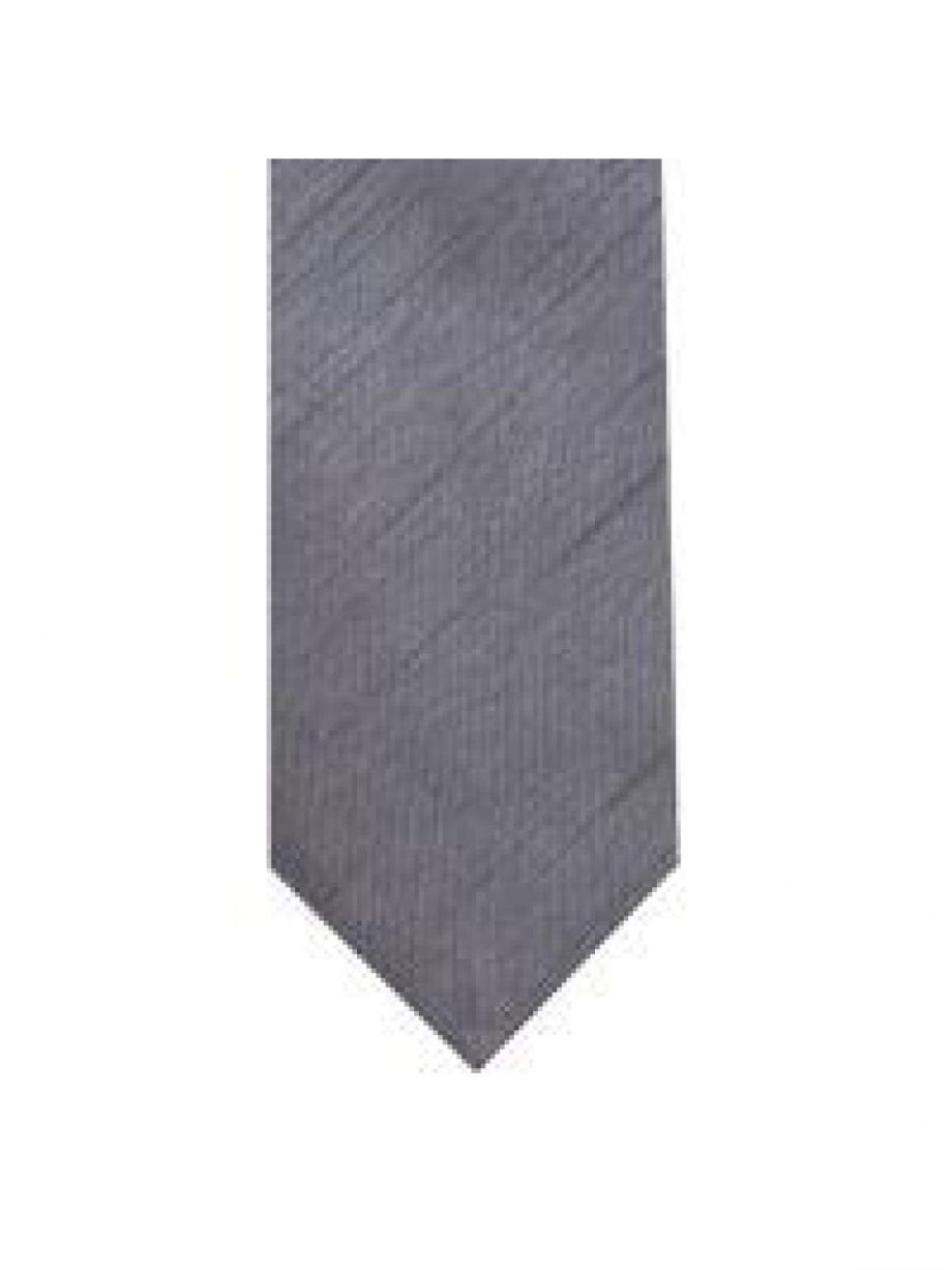 LA Smith Grey Skinny Shantung Tie - Accessories
