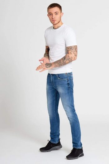 SIGMA Slim Fit Jeans In Mid Wash - Jeans